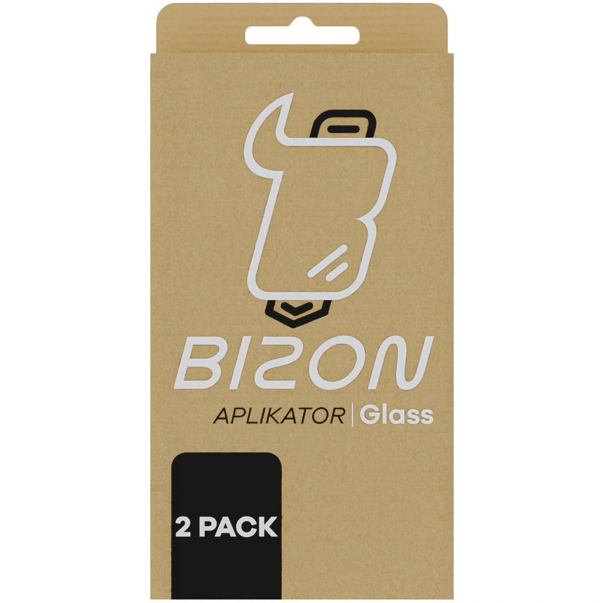 Tempered glass with mounting frame Bizon Glass Applicator for Apple iPhone 16 Plus [2 PACK]