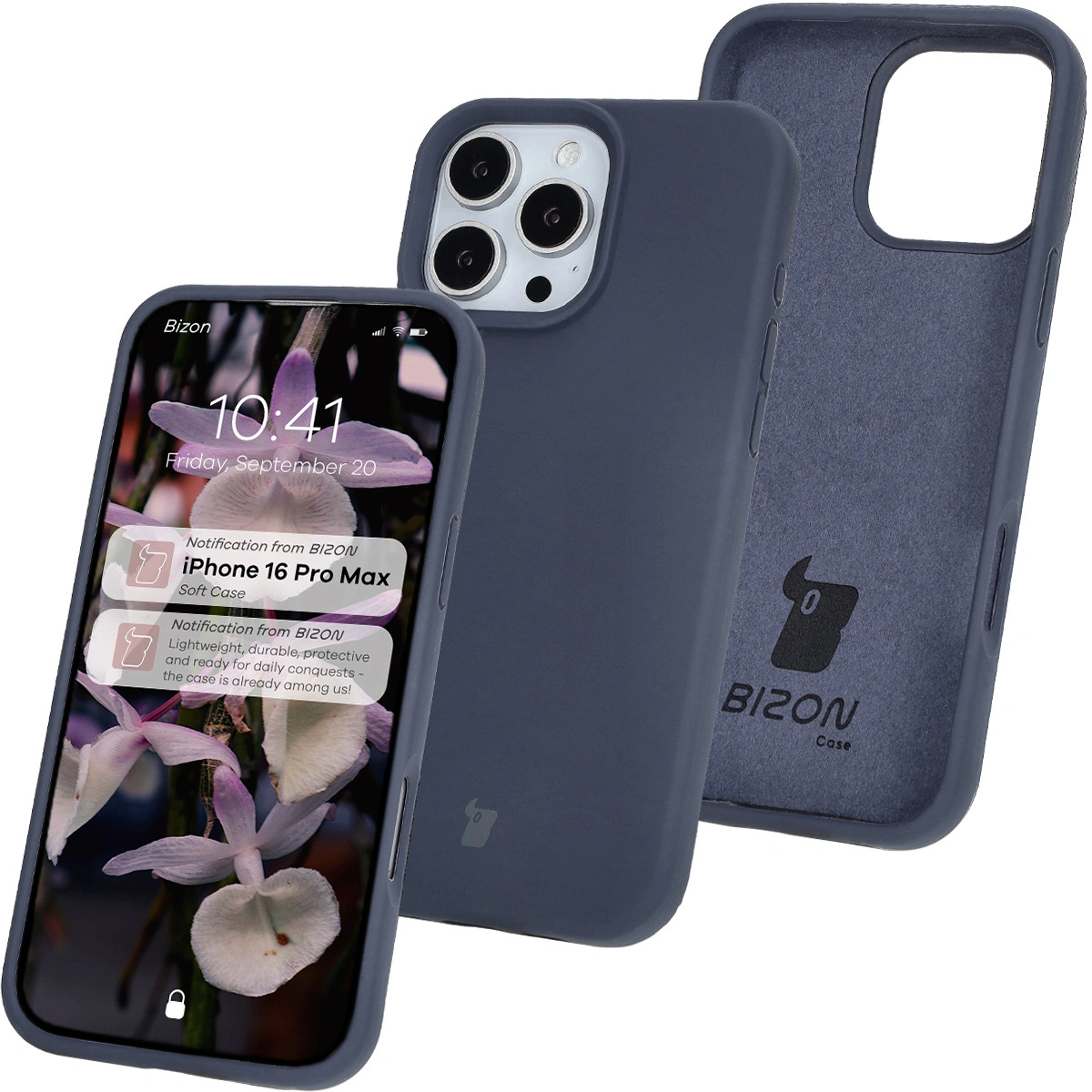 Bizon Soft Case Apple iPhone 16 Pro Max dark blue