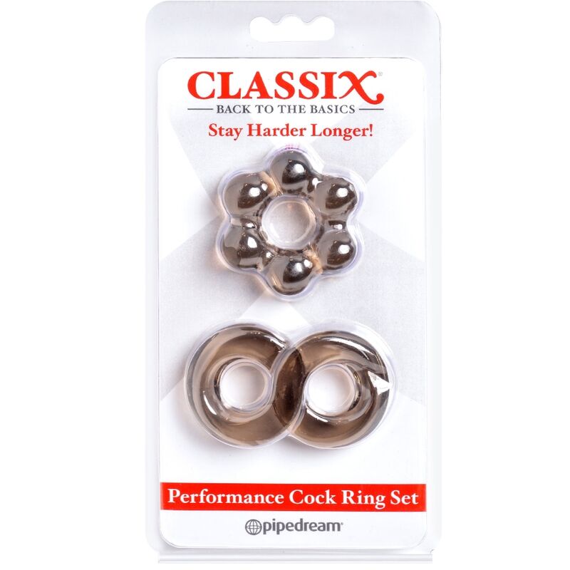 CLASSIX - SET OF 2 RINGS GRAY PENIS