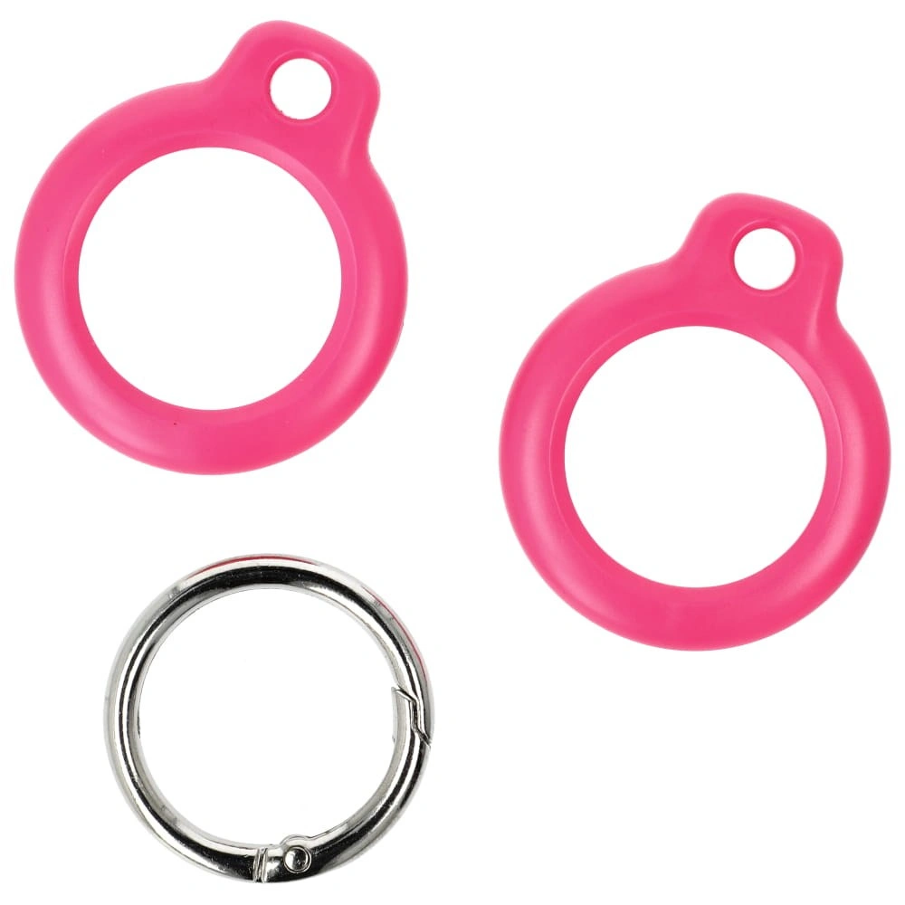 Bizon Case Locator Keychain Apple AirTag pink