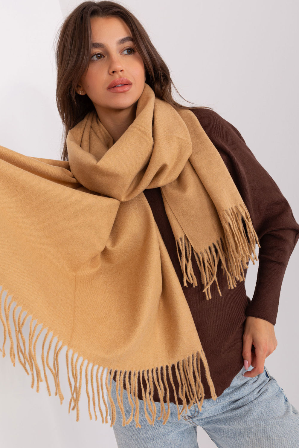  Shawl model 185892 AT  brown