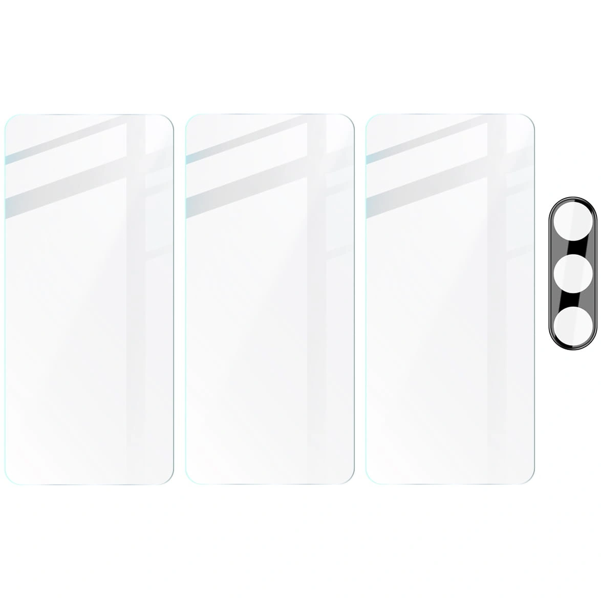 BIZON Clear 3x screen glass + camera glass Samsung Galaxy S23 FE
