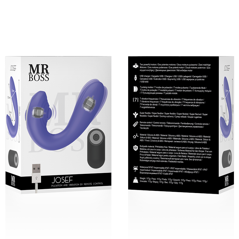 MR BOSS- JOSEF PULSATION & VIBRATION REMOTE CONTROL FOR COUPLES