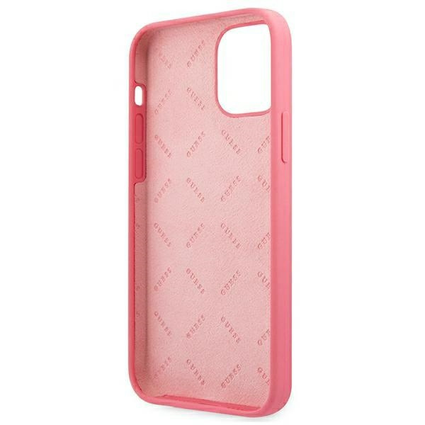 Guess GUHCP12LLSPEFU Apple iPhone 12 Pro Max fushia hard case Peony Collection