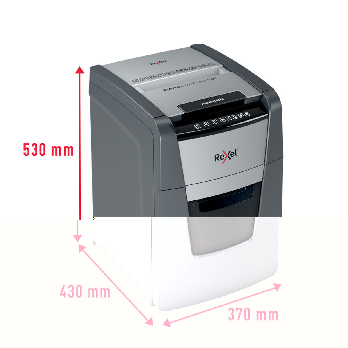 Micro-Cut Paper Shredder Rexel Optimum Auto+ 100M Micro-Cut Paper Shredder Rexel Optimum Auto+ 100M