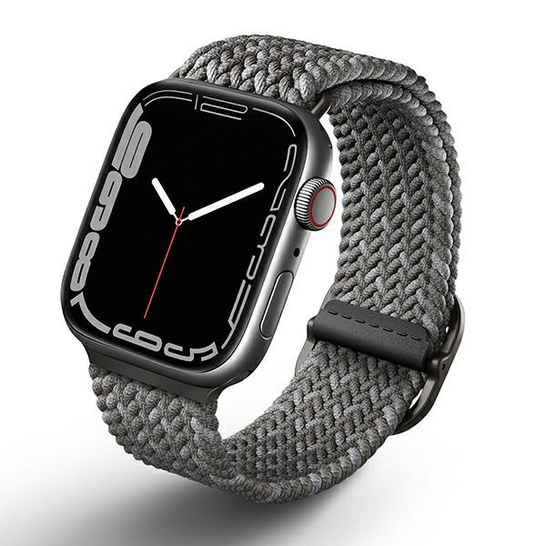 UNIQ Aspen Strap Apple Watch 4/5/6/7/SE 44/45mm Braided DE pebble grey