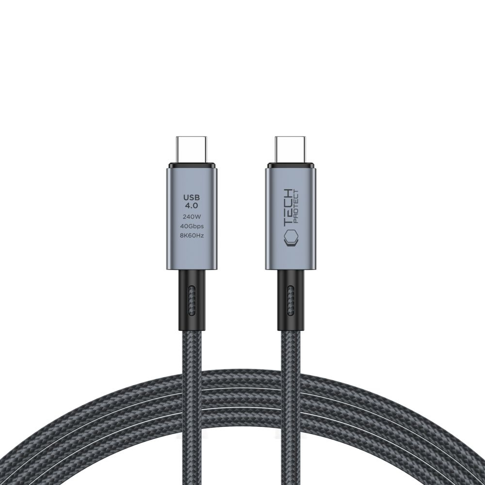 Tech-Protect Ultraboost Max USB-C / USB-C cable Thunderbolt 4.0 8K 40Gbps PD 240W 200cm Grey