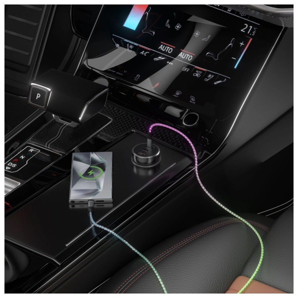 Kabel 4smarts USB-C / USB-C 60W 1.5m RGB