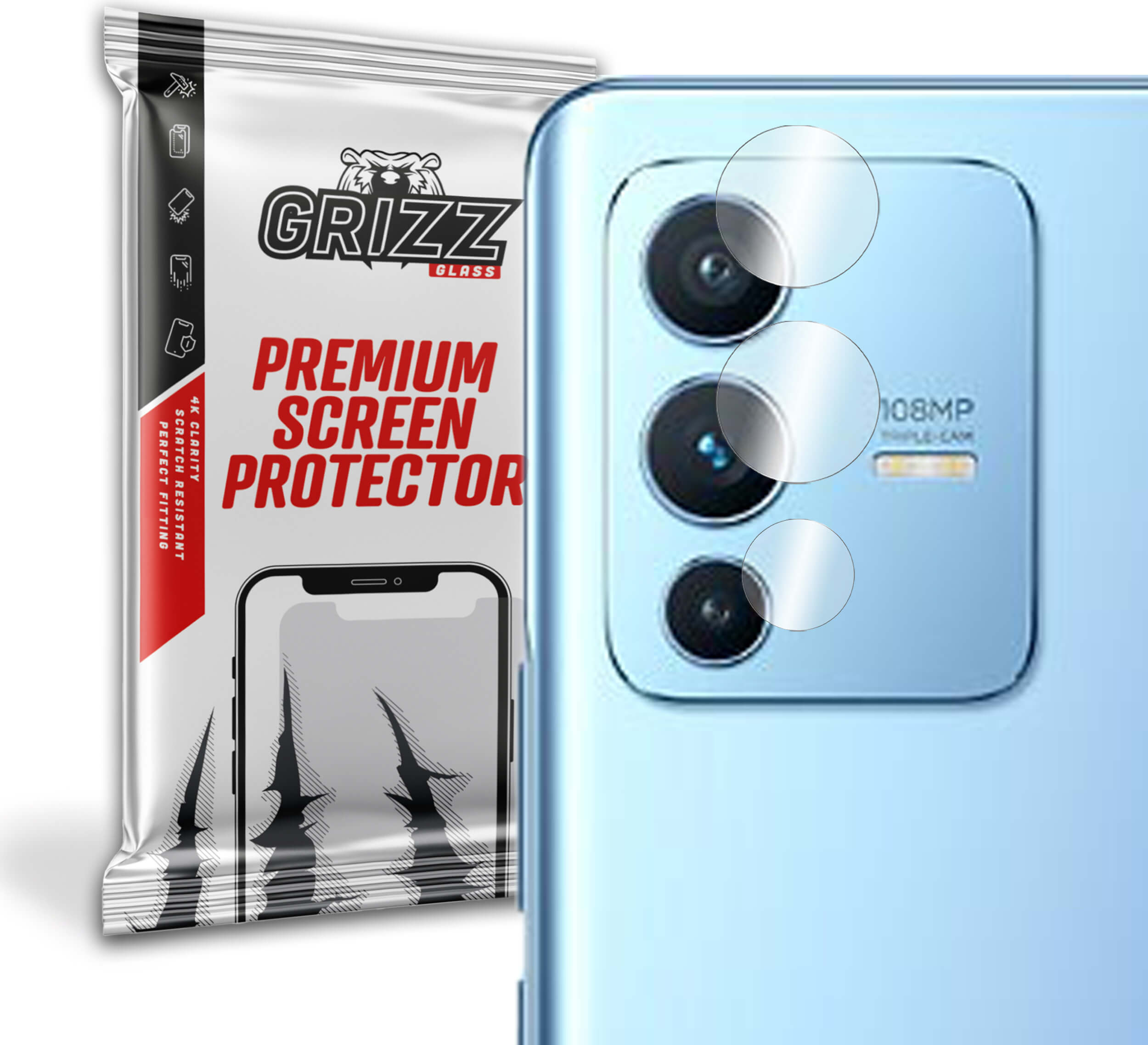 GrizzGlass HybridGlass Camera Vivo S12