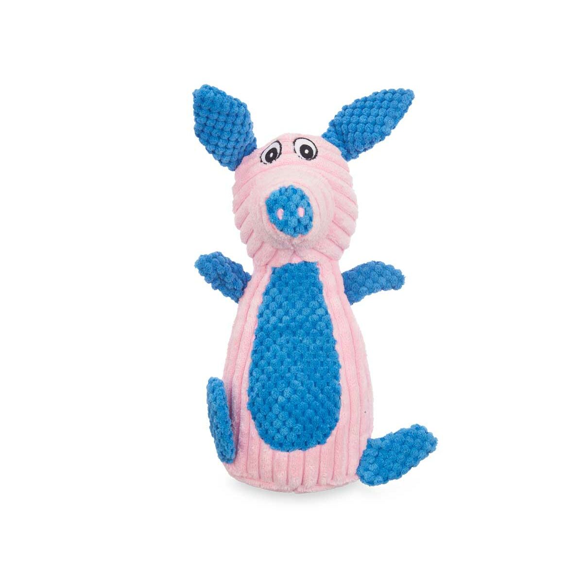 Dog toy Fluffy toy Pig Blue Pink with sound 27 x 11,5 x 19 cm (12 Units)