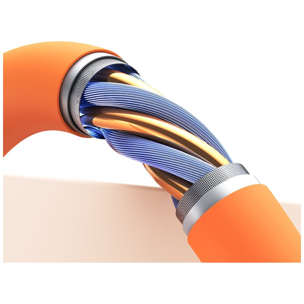 Kabel USAMS U98 3A Silicone Fast Charging USB-A do USB-C biały