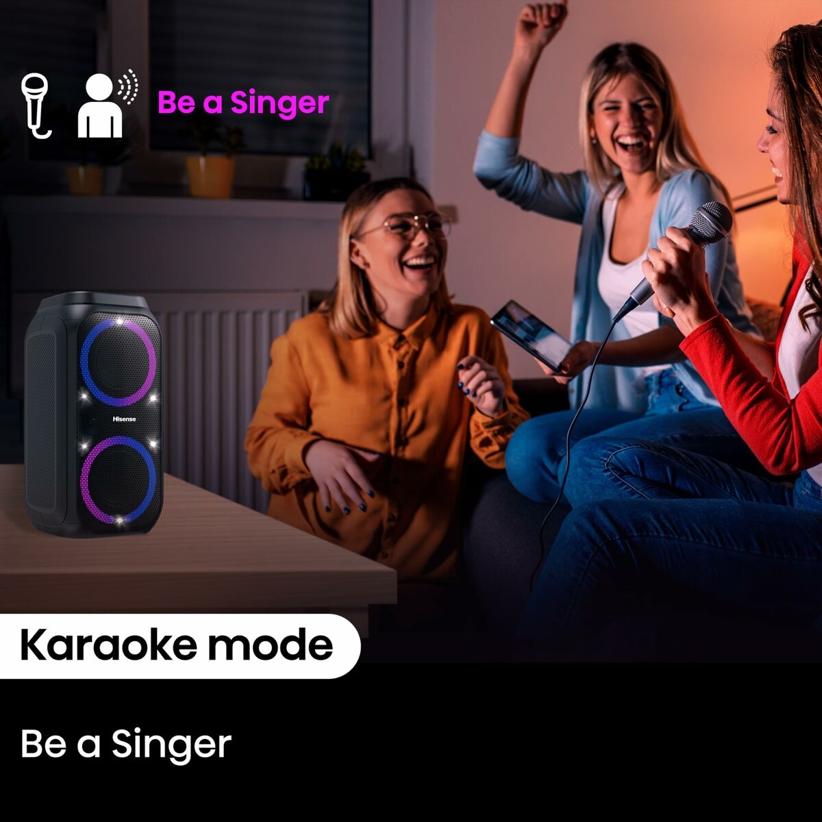 Portable Bluetooth Speakers Hisense PR160 Black Portable Bluetooth Speakers Hisense PR160 Black