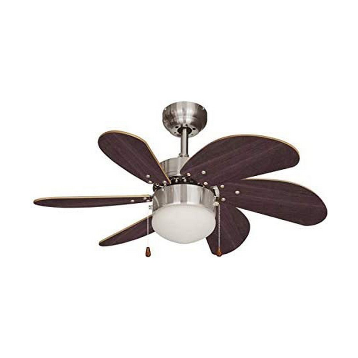 Ceiling Fan with Light EDM Aral Wengue 50 W