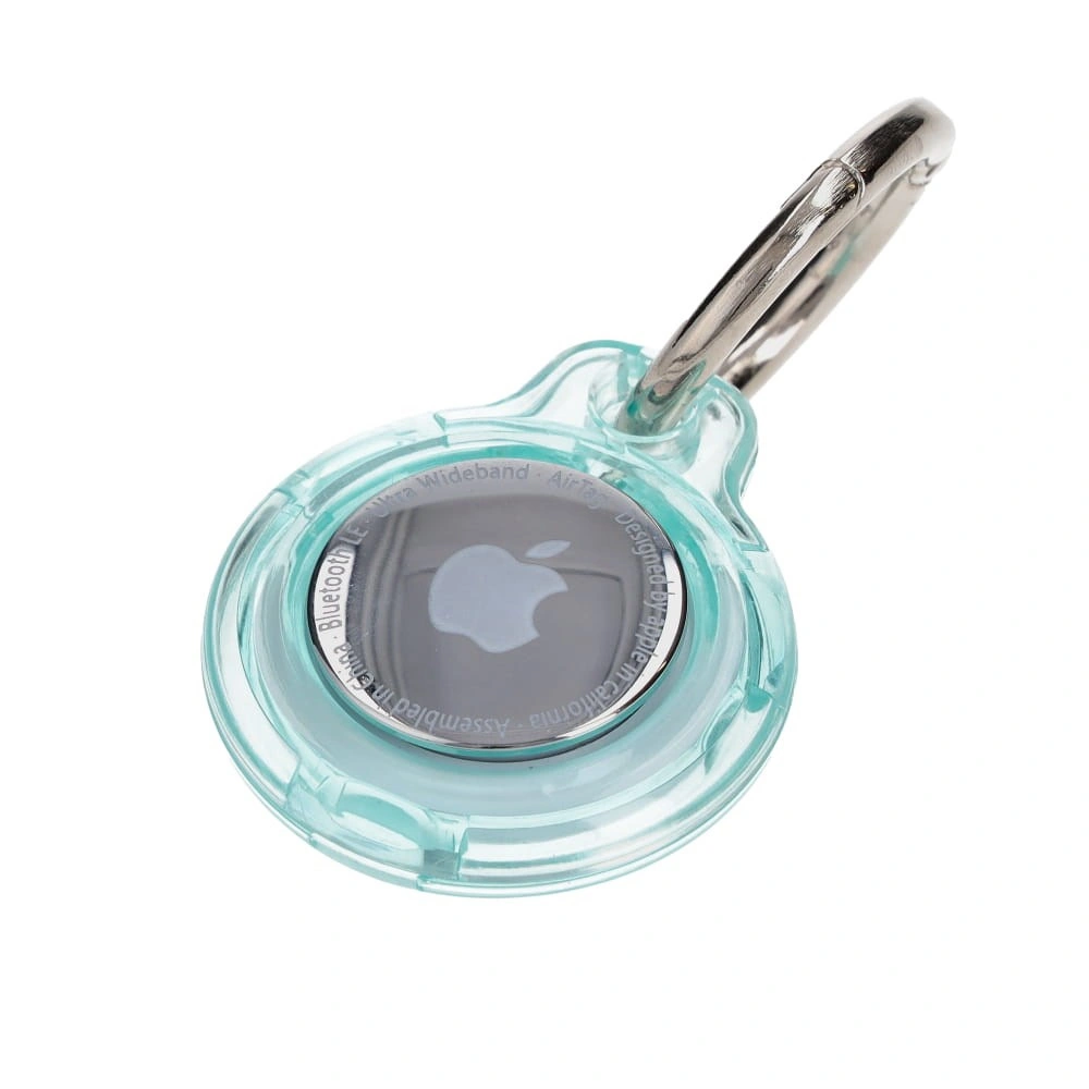 Bizon Case Locator Keychain Apple AirTag clear-mint
