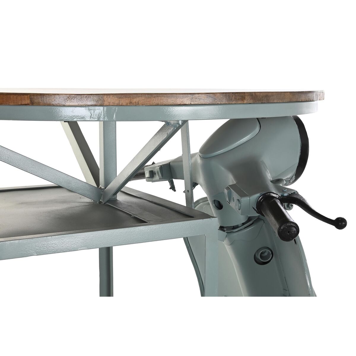 Table DKD Home Decor Blue Brown Aluminium Green Iron Mango wood (116 x 72 x 110 cm)
