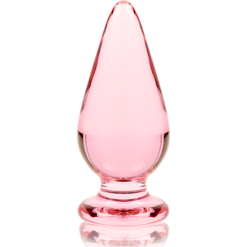 NEBULA SERIES BY IBIZA - MODEL 4 ANAL PLUG BOROSILICATE GLASS 11 X 5 CM PINK