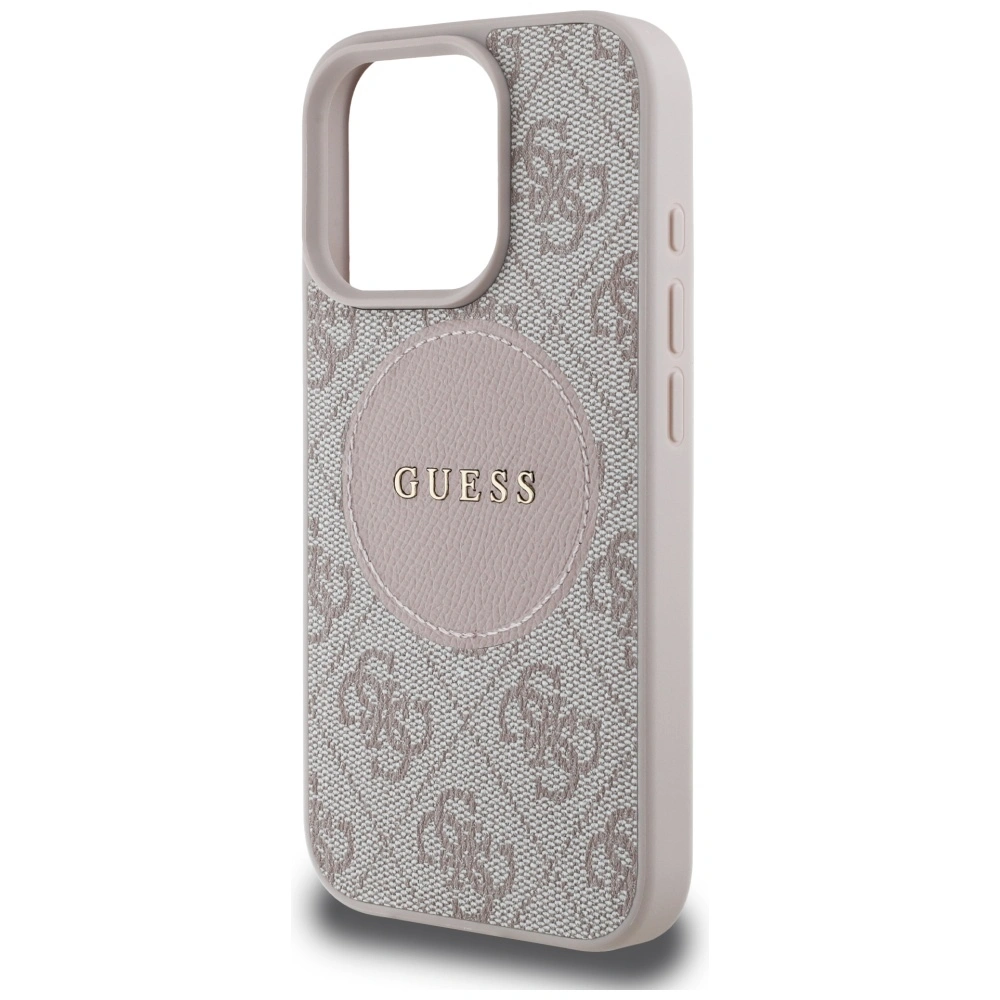 Guess 4G Circle Classic Logo MagSafe Apple iPhone 16 Pro Max pink