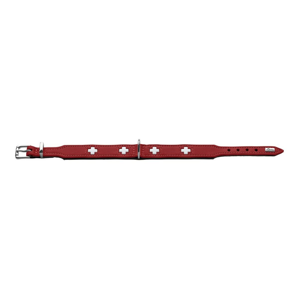 Dog collar Hunter Swiss Red/Black (35-43 cm)
