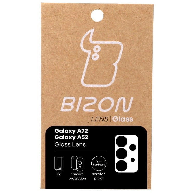 Bizon Glass Lens Samsung Galaxy A52s 5G A52 4G/5G A72 4G/5G [2 PACK]