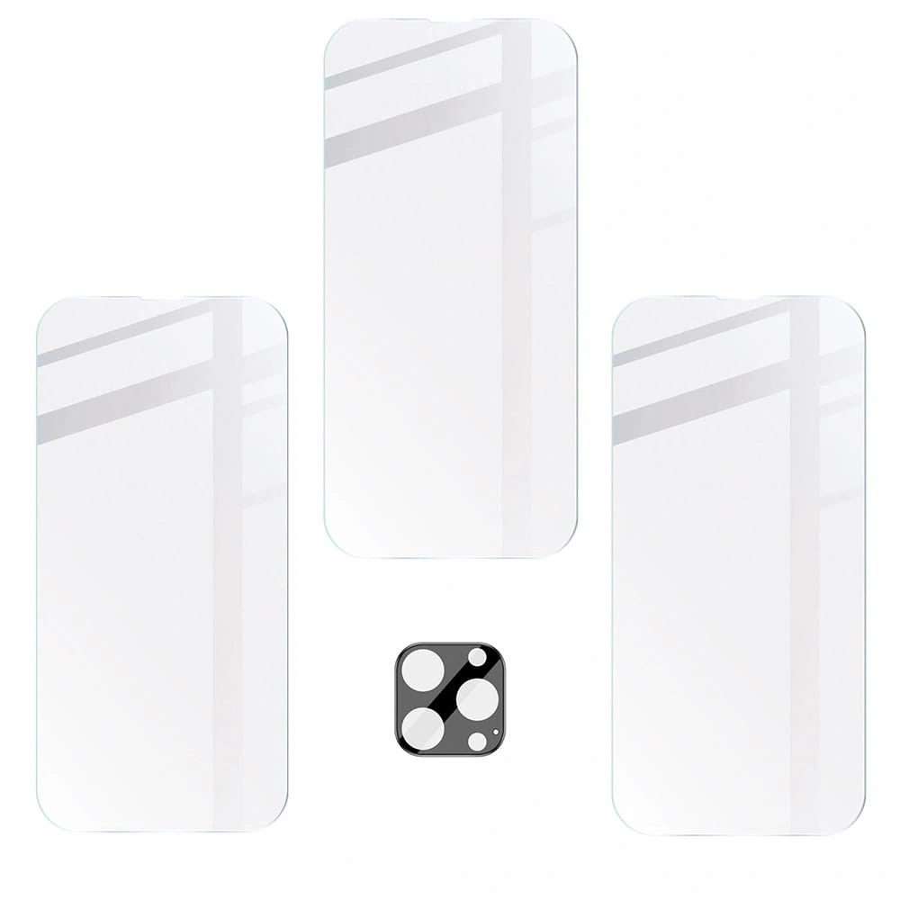 BIZON 3x screen glass + camera glass Apple iPhone 14 Pro