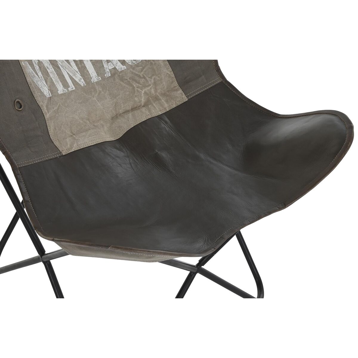 Chair DKD Home Decor Brown Black Grey 76 x 76 x 96 cm