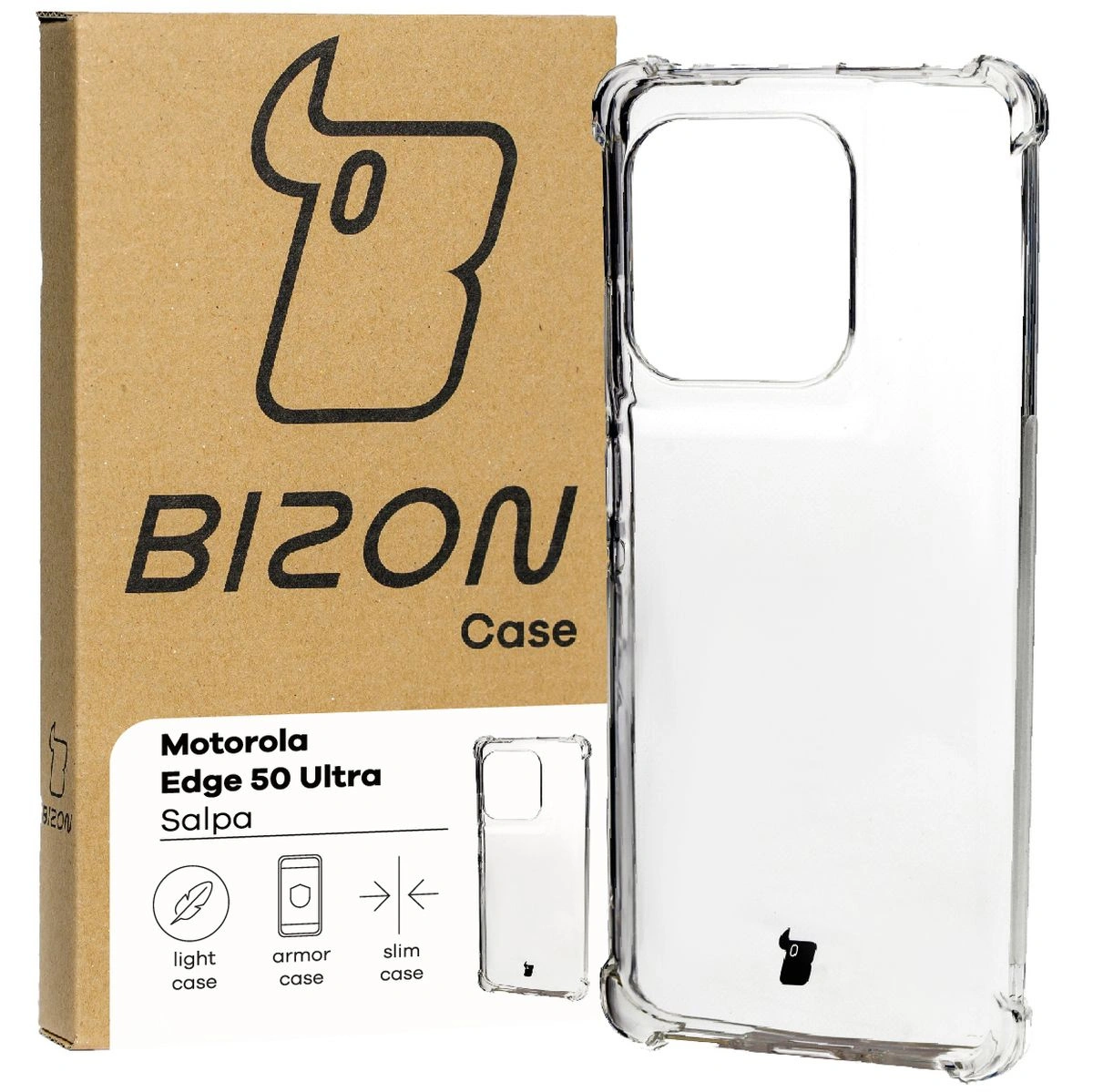 Bizon Case Salpa Motorola Edge 50 Ultra clear