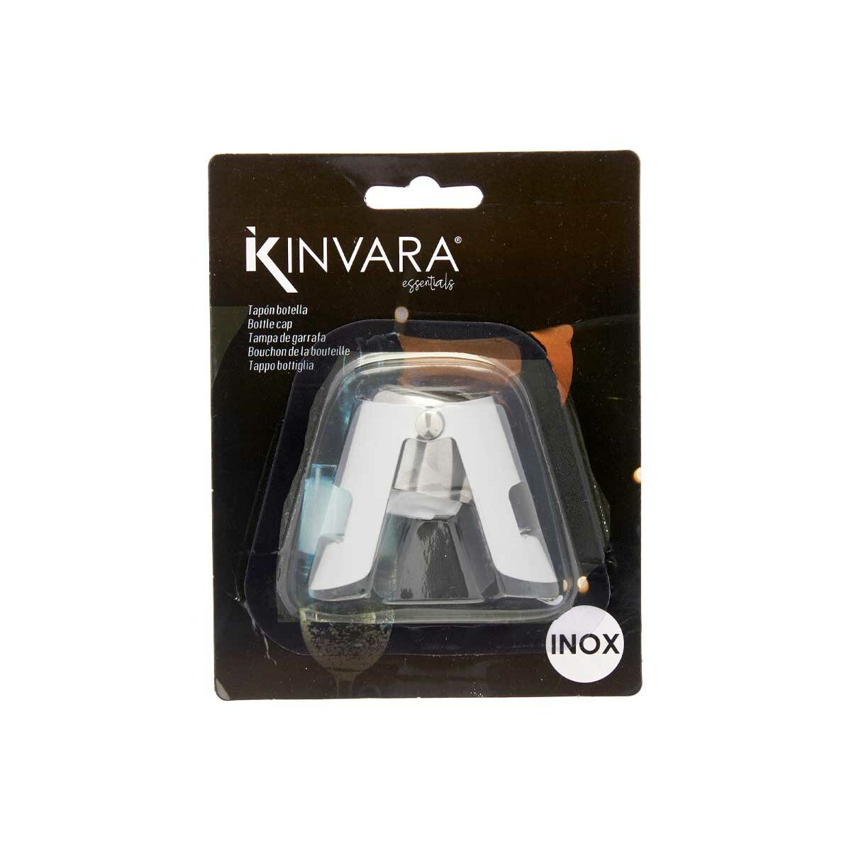 Plug Kinvara KT970 Silver Stainless steel Plastic 6 x 5,5 x 3,5 cm Hermetic (12 Units)