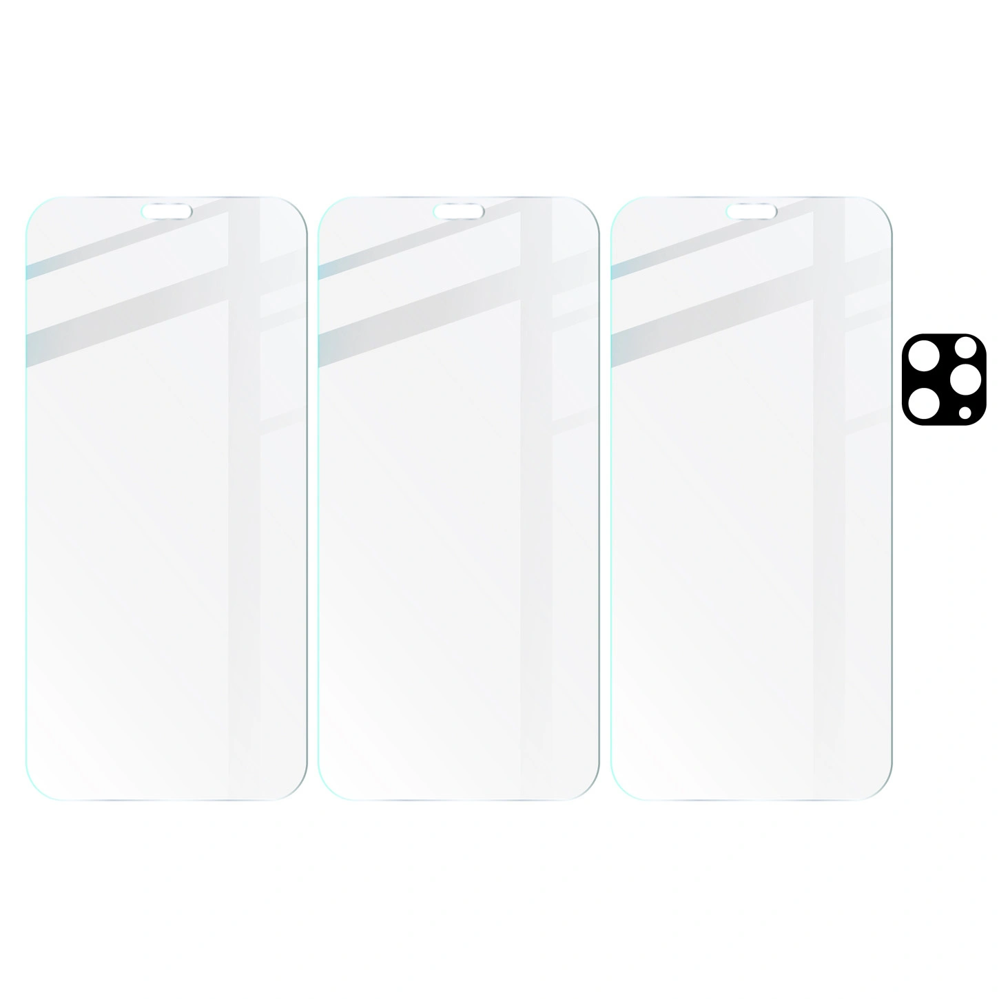 Bizon Glass Clear tempered glass - 3 pcs. + lens glass Apple iPhone 11 Pro