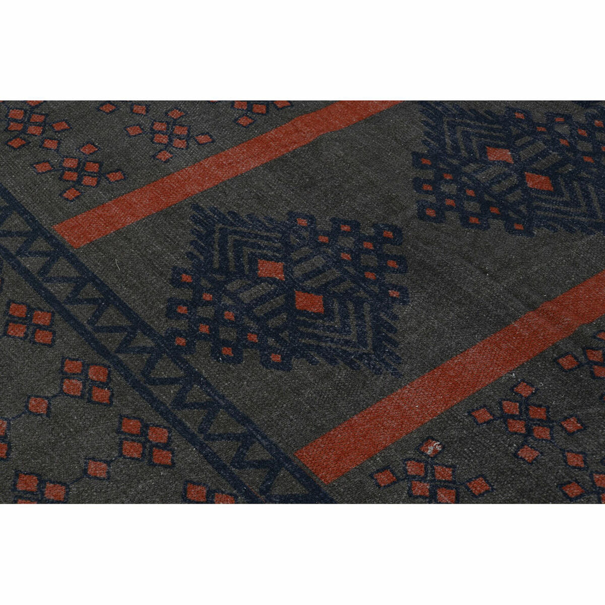 Teppich DKD Home Decor 160 x 230 x 0,4 cm Blau Orange Polyester Araber Geometrisch (2 Stück)
