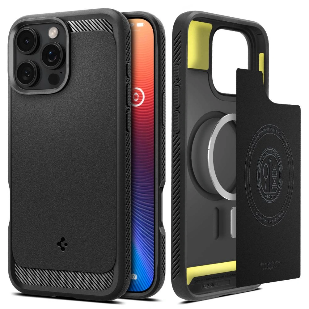 Spigen Rugged Armor Mag MagSafe Apple iPhone 16 Pro Matte Black