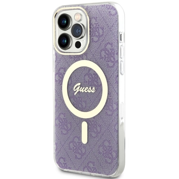 Guess GUHMP14XH4STU Apple iPhone 14 Pro Max purple hardcase 4G MagSafe