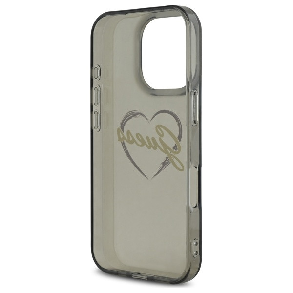 Etui Guess do Apple iPhone 16 Pro hardcase IML Heart czarny