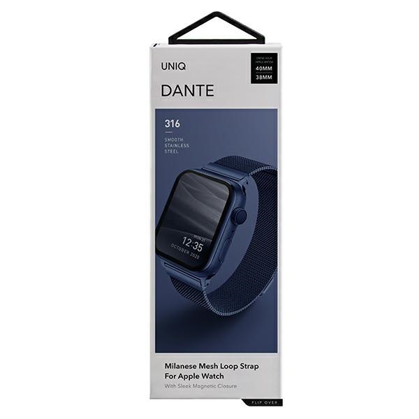 UNIQ Dante Apple Watch Series 4/5/6/SE 40mm Stainless Steel marine blue
