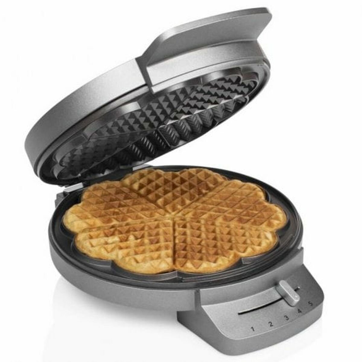 Waffle Maker Princess Princess 132380 Black Silver Steel 1200 W