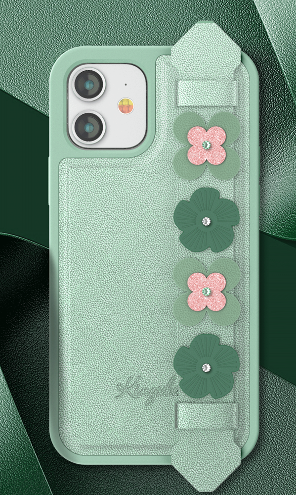 Kingxbar Sweet Swarovski Apple iPhone 12 mini green