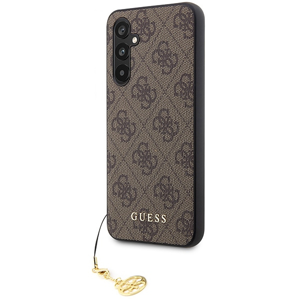 Guess GUHCSA54GF4GBR Samsung Galaxy A54 5G brown hard case 4G Charms Collection