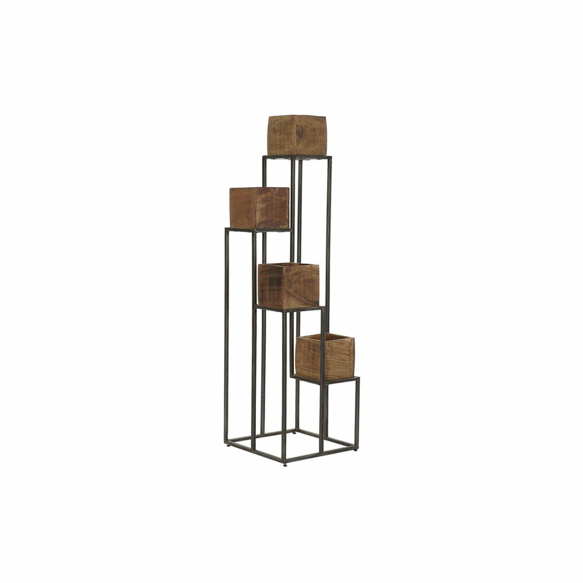 Planter DKD Home Decor Metal Mango wood (40 x 40 x 140 cm)