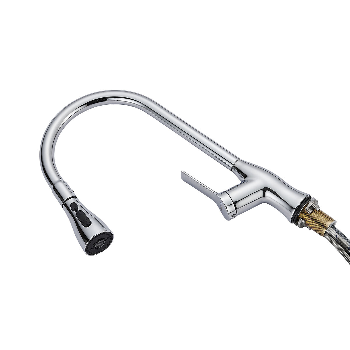 Mixer Tap Fontastock Chrome Stainless steel Brass Ceramic Zinc Alloy C-shaped Height