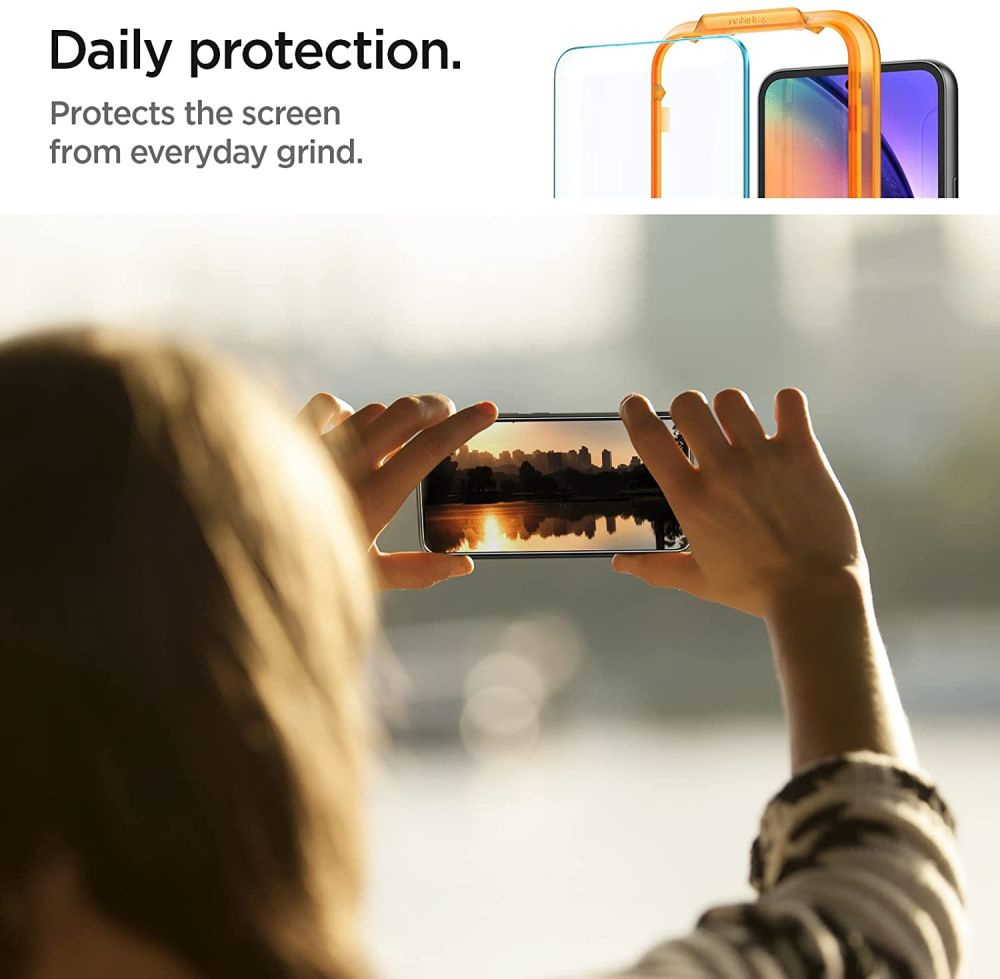 Tempered Glass Spigen GLAS.tR Slim AlignMaster Samsung Galaxy A54 5G Clear [2 PACK]