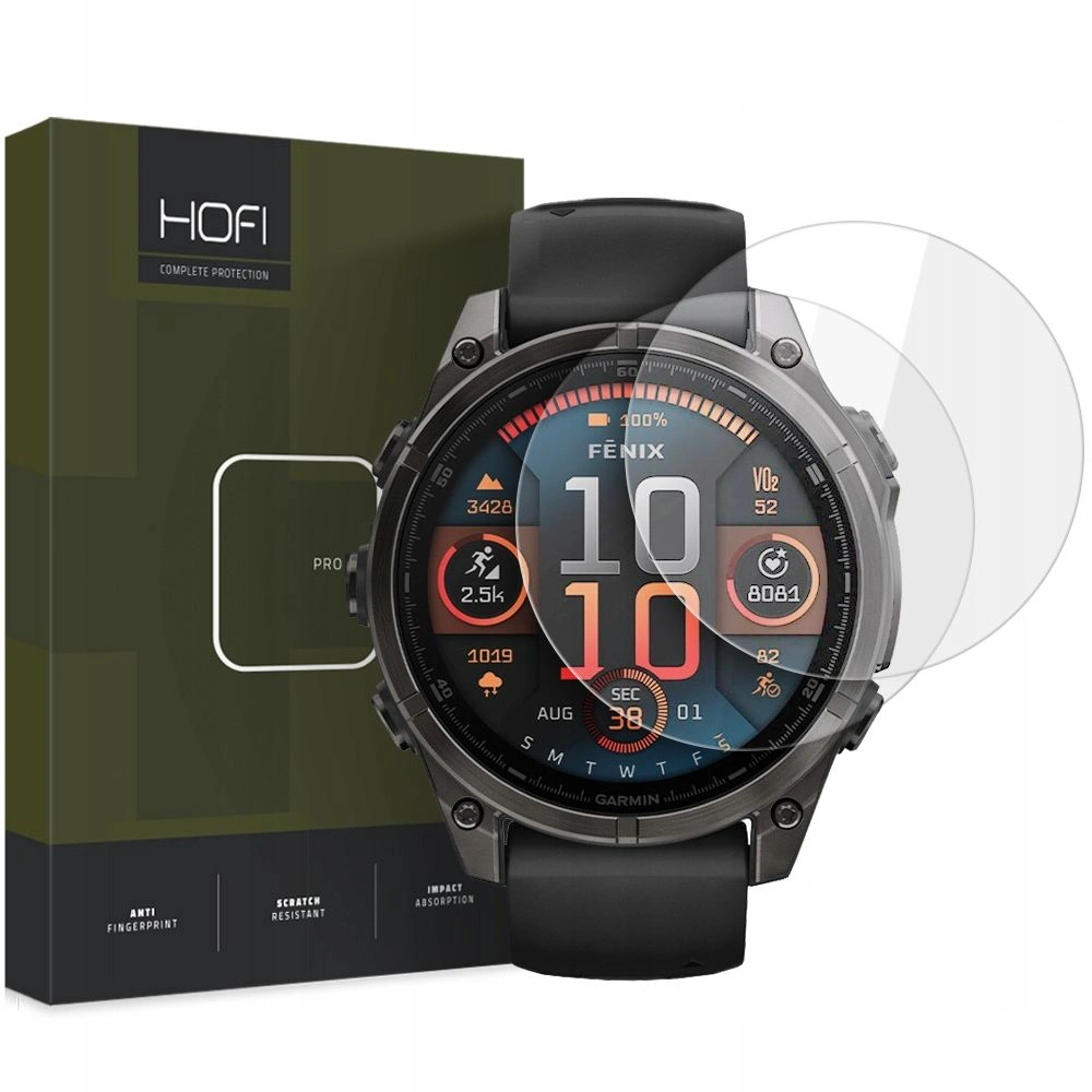 Hofi Glass Pro+ Garmin Fenix 8 51mm Clear [2 PACK]