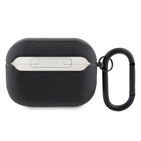 AMG AMAP2SLWK Apple AirPods Pro 2 cover Leather White Logo black