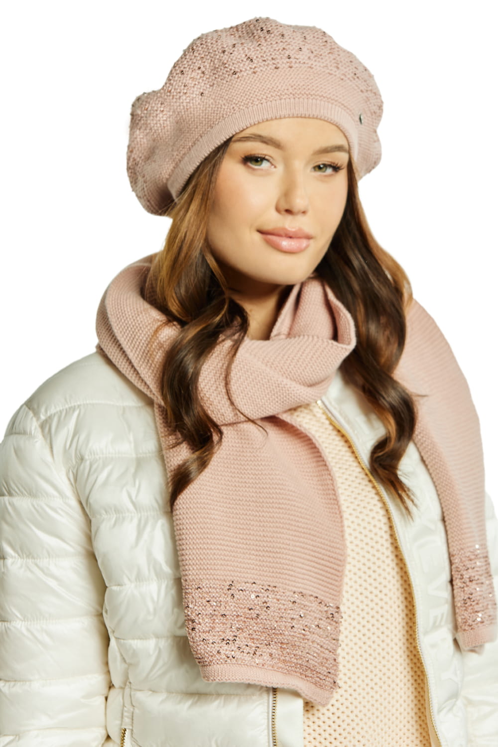  Beret model 205274 Kamea  pink