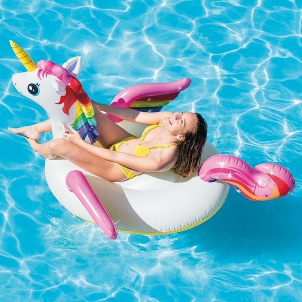 Unicorn Inflatable Mattress Intex (201 X 140 x 97 cm)