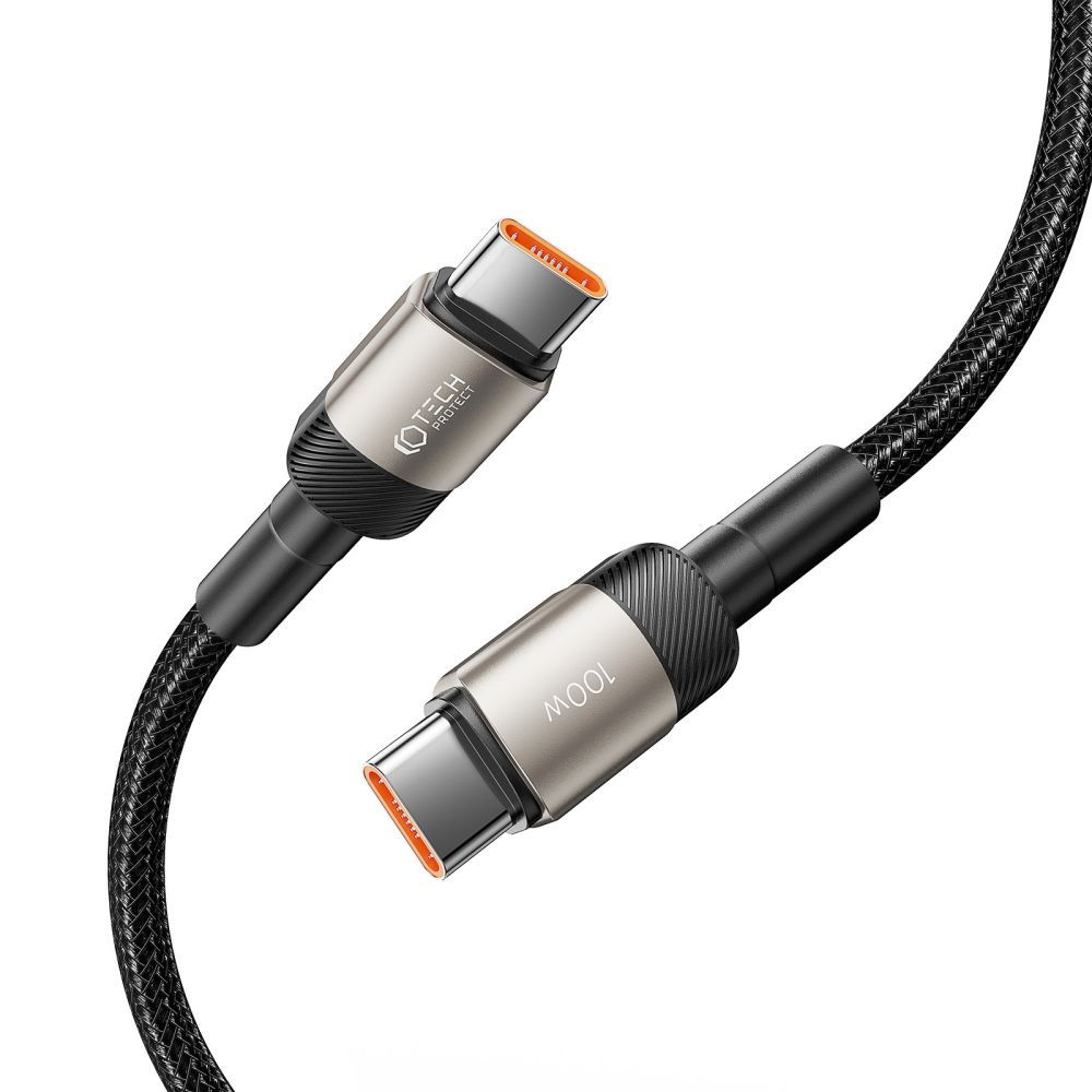 Tech-Protect Ultraboost Evo cable USB-C / USB-C PD 100W 5A 200cm Titanium
