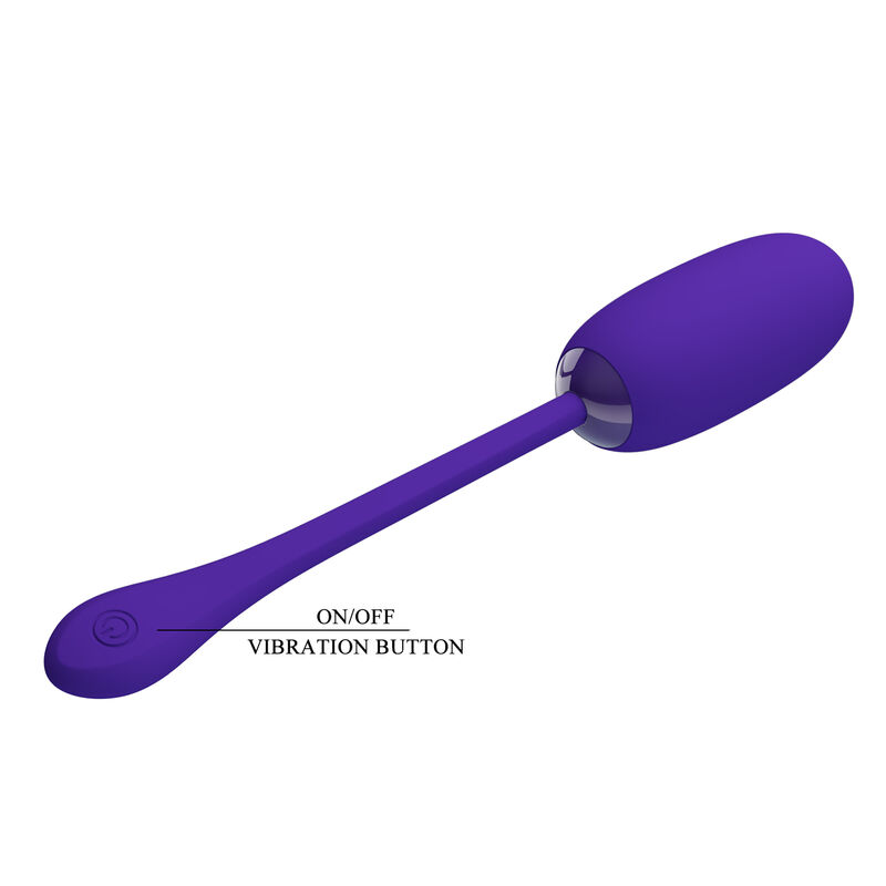 PRETTY LOVE - JULIUS WATERPROOF-RECHARGEABLE VIBRATING EGG PURPLE