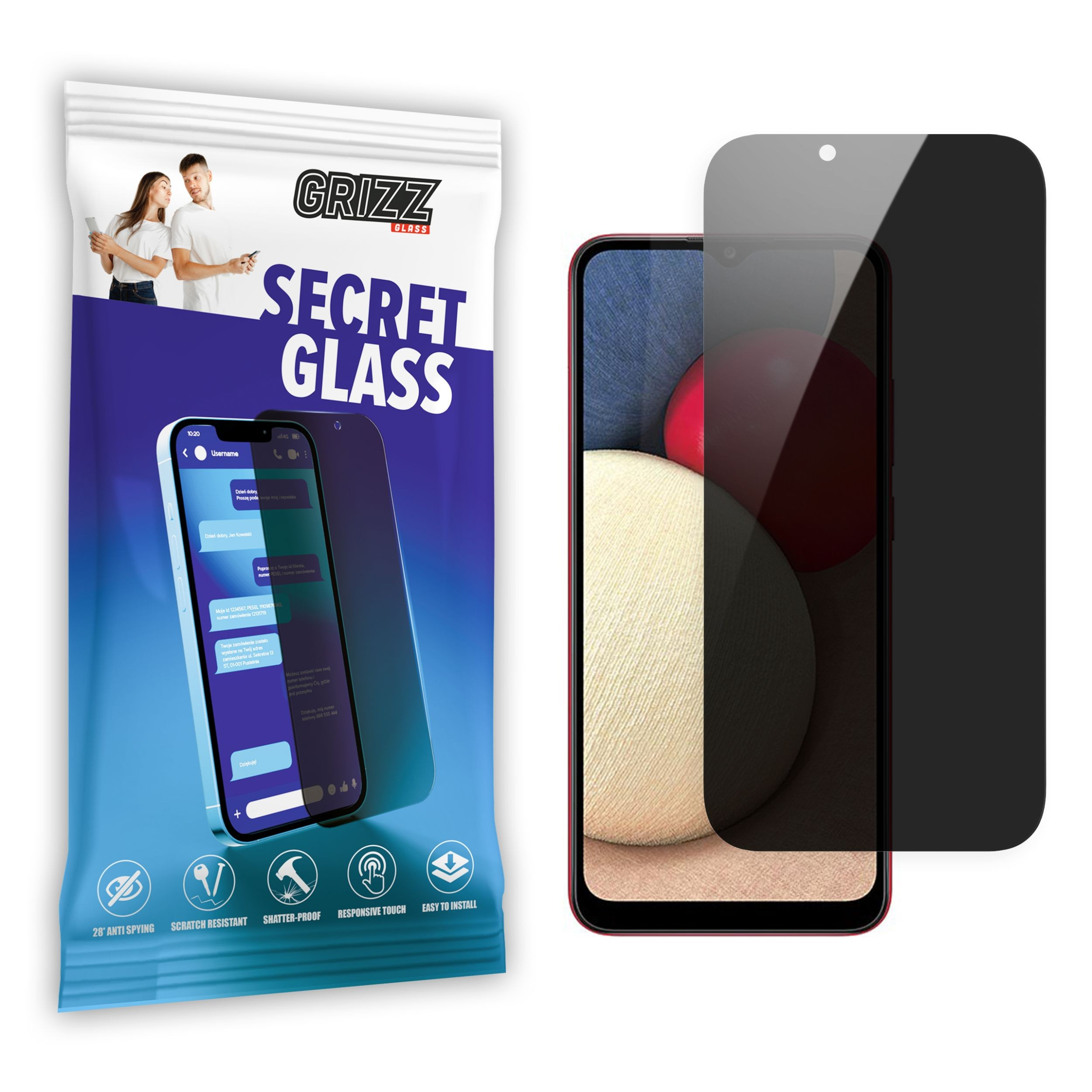 GrizzGlass SecretGlass Samsung Galaxy A03s