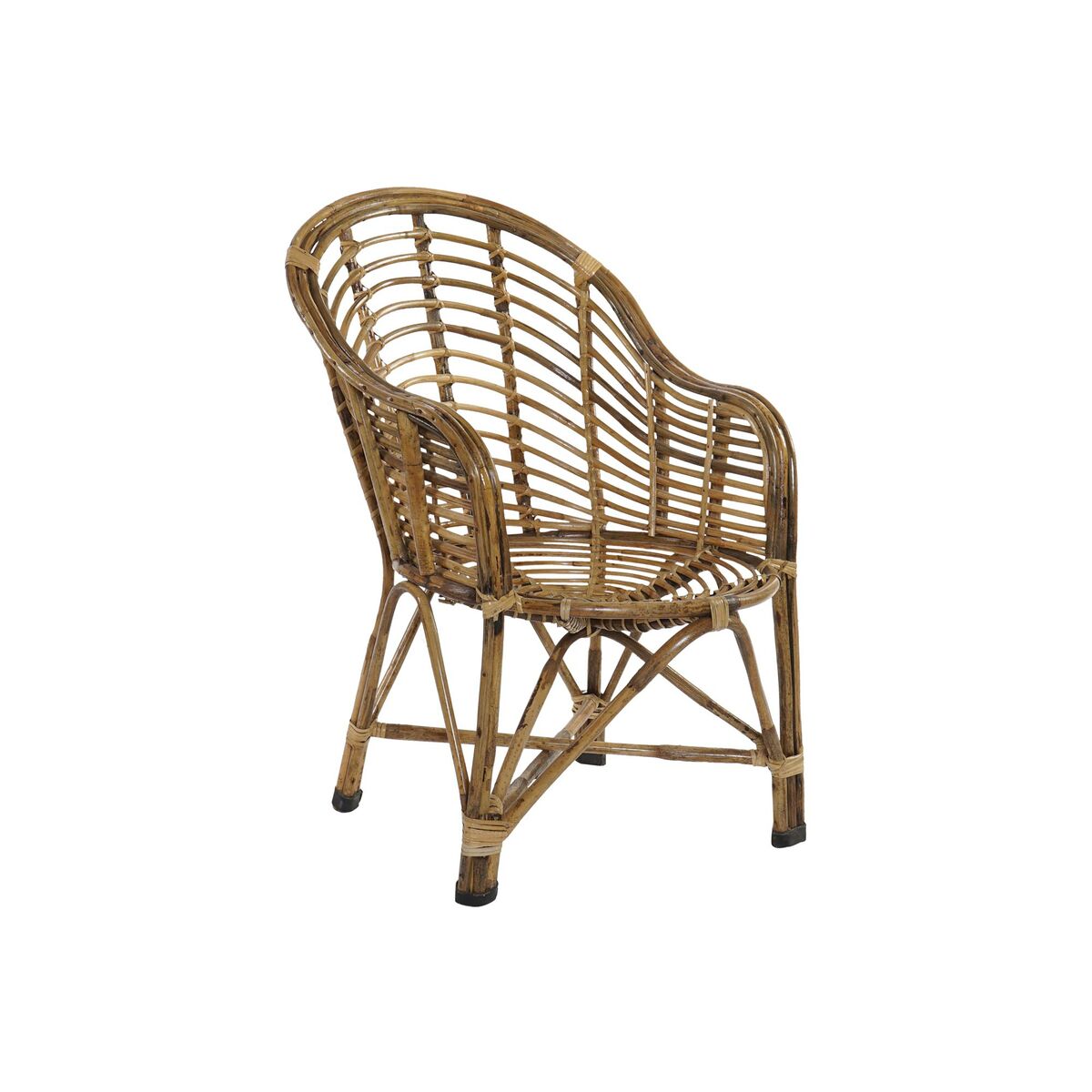 Armchair DKD Home Decor Natural wicker 56 x 50 x 83 cm