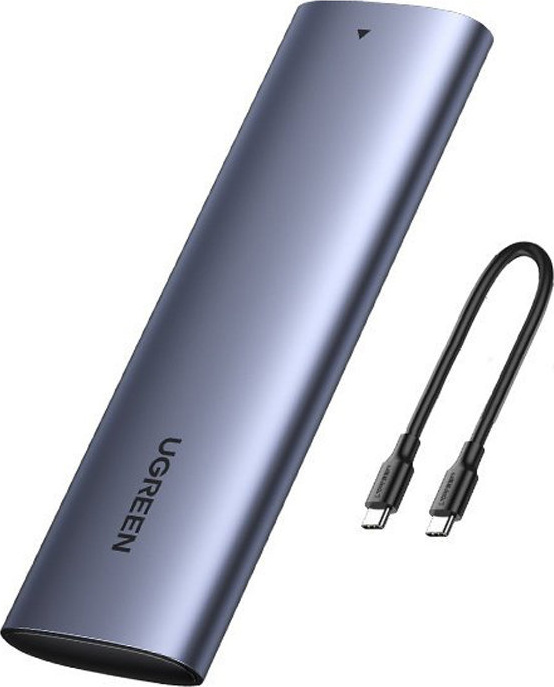 UGREEN CM400 M.2 SSD bay USB 3.2 Gen 2 drive (SuperSpeed USB 10 Gbps) + USB Type C cable 0.5m gray