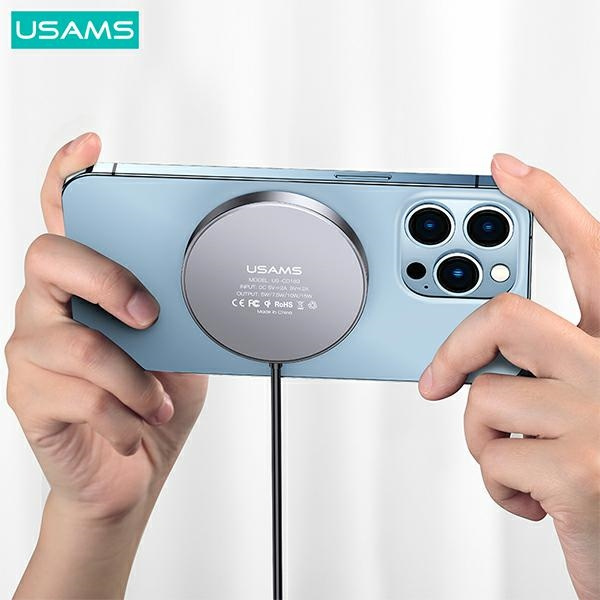 USAMS US-CD183 Wireless Charger magnetic 15W black CD183CDX01