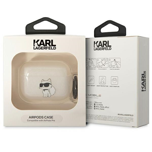 Karl Lagerfeld KLAPHNCHTCT Apple AirPods Pro transparent Ikonik Choupette